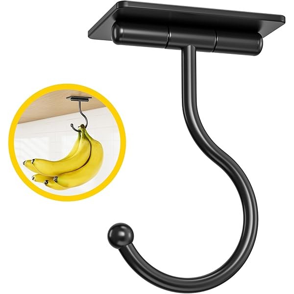Under Cabinet Banana Hook Adhesive - Sticky Banana Hanger Under