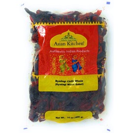 Asian Kitchen (By Rani Brand) Byadagi Chilli Whole Stemless, Indian Chilli 14oz (400g) ~ All Natural | Vegan | Gluten Friendly | NON-GMO | Indian Origin