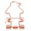100Pcs Binder Clips Hollow Penguin Shape Sturdy Metal Small Binder