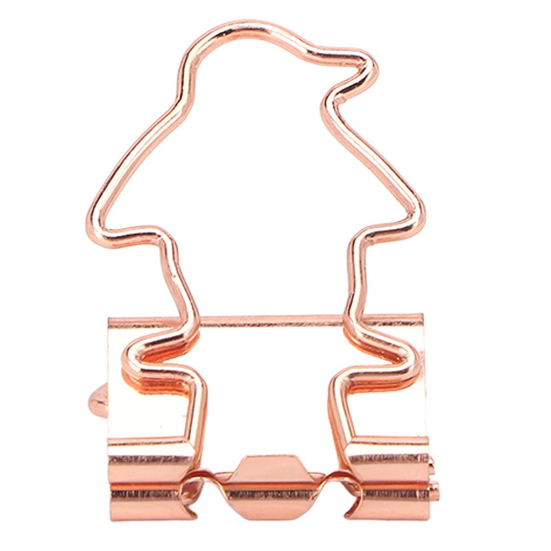 100Pcs Binder Clips Hollow Penguin Shape Sturdy Metal Small Binder