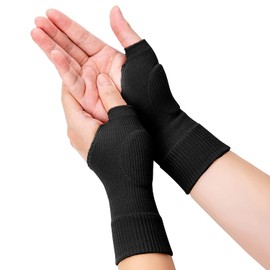 SUPEAK Gel Thumb Support Brace - Ideal For Arthritis, Joint Pain Tendonitis, Sprains, De Quervain’s Tenosynovitis - Unisex, 1 Pair