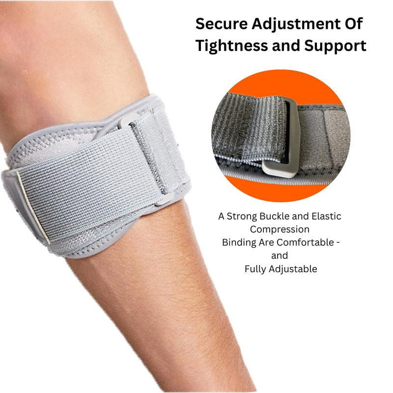 TRAKKAPRO adjustable compression elbow support for sports and recovery- Comfortable
