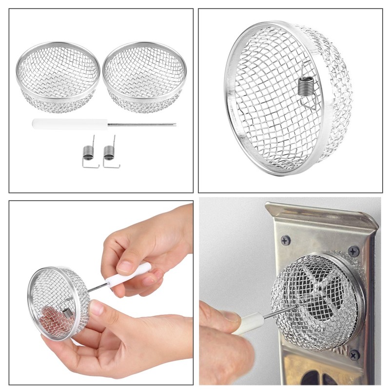 2pcs Stainless Steel Vent Bug Furnace Screen Cover for Camper