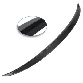 ECCPP LIP Rear Trunk Spoiler Wing Carbon Fiber fit for 2010-2016 for Hyundai Genesis Coupe Spoiler Wing Glossy Black Rear Trunk Lip Spoiler