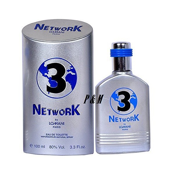 NETWORK 3 BY LOMANI COLOGNE FOR MEN 3.3 OZ / 100 ML EAU DE TOILETTE SPRAY