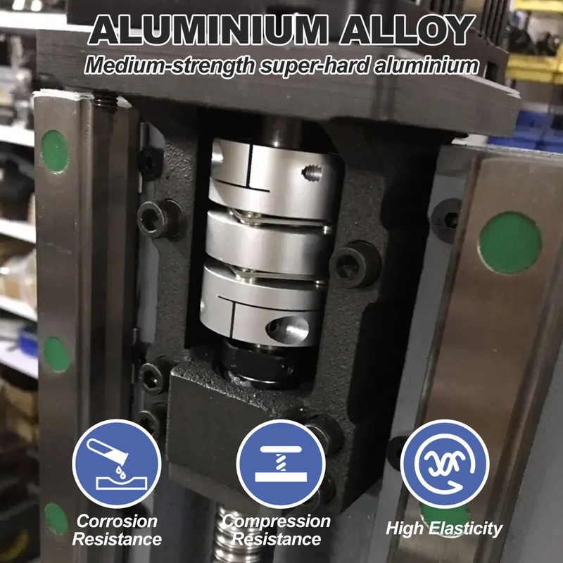 Flexible Shaft Coupling, D32 L40 Aluminum Flexible Diaphragm Motor Shaft