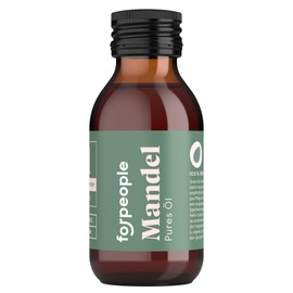 BIO Mandelöl 100ml von 4peoplewhocare® · 100% Pures Öl für Gesicht, Körper und Haare · Kaltgepresst, Vegan, Parfumfrei · Geeignet als Basisöl zur Massage