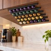 6-Piece Adhesive Coffee Capsule Holder Set, 30cm Wall-Mount Pod Storage