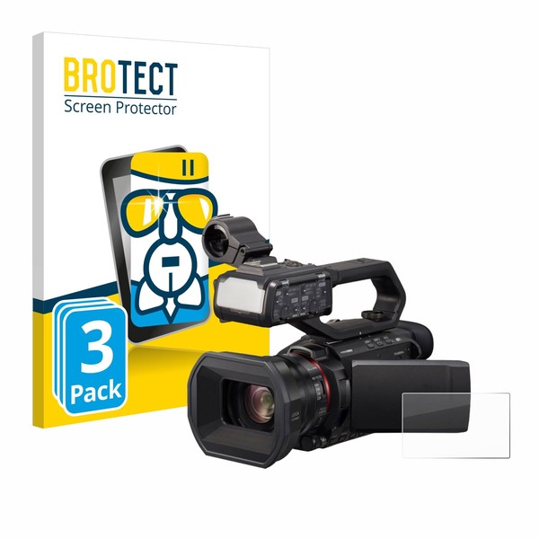 brotect Glass Screen Protector Film compatible with Panasonic HC-X1500 (3