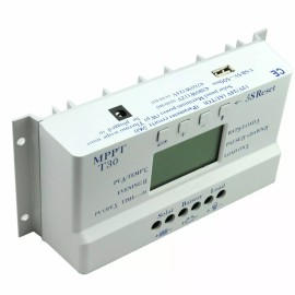 OOYCYOO 20A 30A 40A MPPT Solar Charge Controller 12V/24V Auto 3 Timer LCD Display USB U2 - 30A