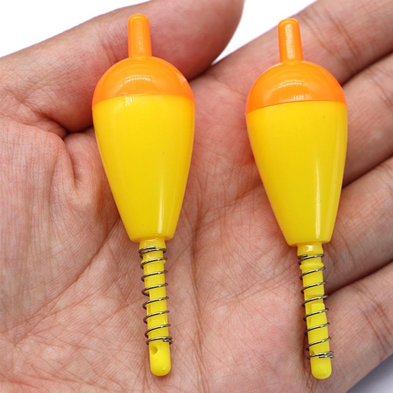 20 Pcs Fishing Floats Bobbers, Spring Bobbers 3g Plastic Floats
