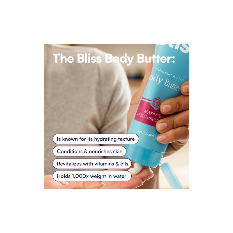 bliss Body Butter, Grapefruit + Aloe, 6.7 fl. oz.