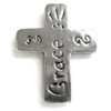 Basic Spirit Cross/Grace Pocket Token (Coin) Handcrafted Pewter Home Lead-Free