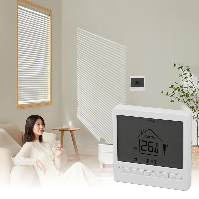 Digital Thermostat Display ABS Accurate Temperature Control Electric Thermostat AC220V