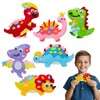 Felt Sewing Craft Kit for Kids, 6 Pack Dinosaur Sewing