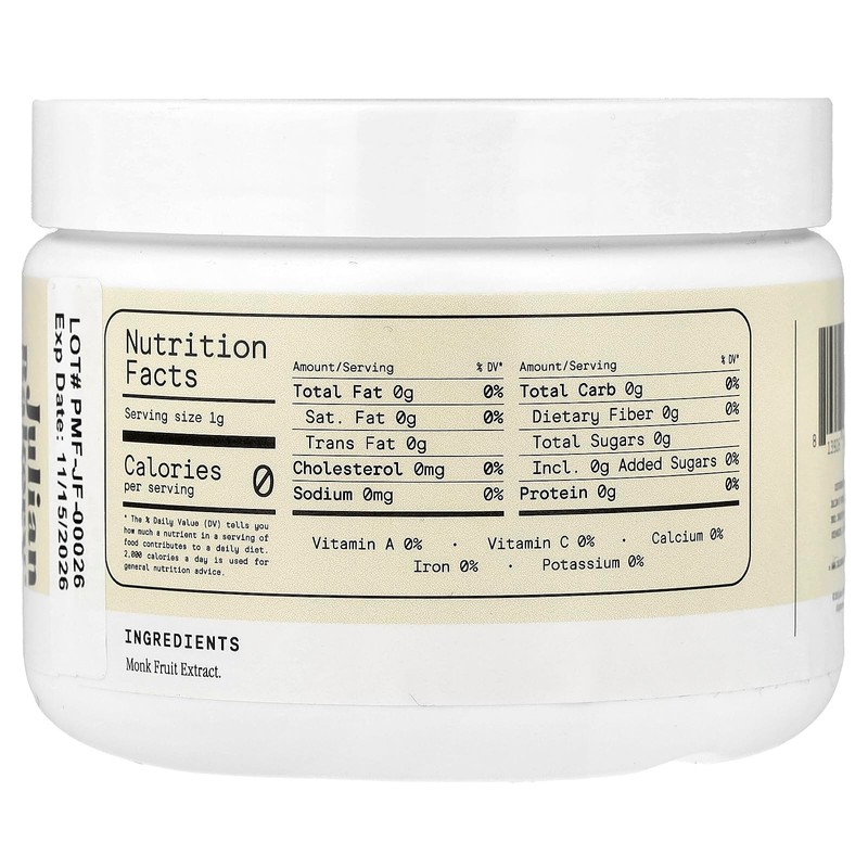 Julian Bakery Pure Monk | v25% Monk Fruit Extract |