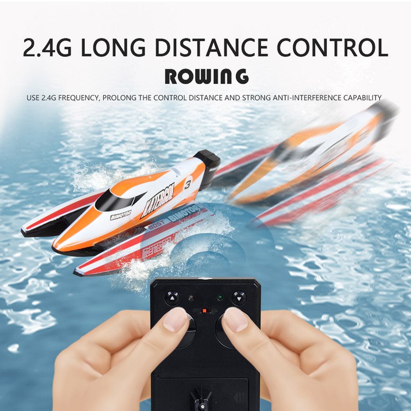 RC 2.4GHz Remote Control 4 Channel Mini Boat Racing Speedboat