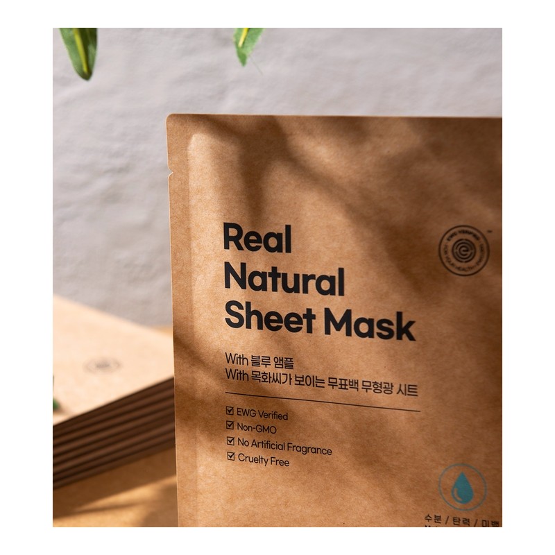 [EWG+Vegan Certified] Hypoallergenic moisture soothing mask pack 10 sheets -