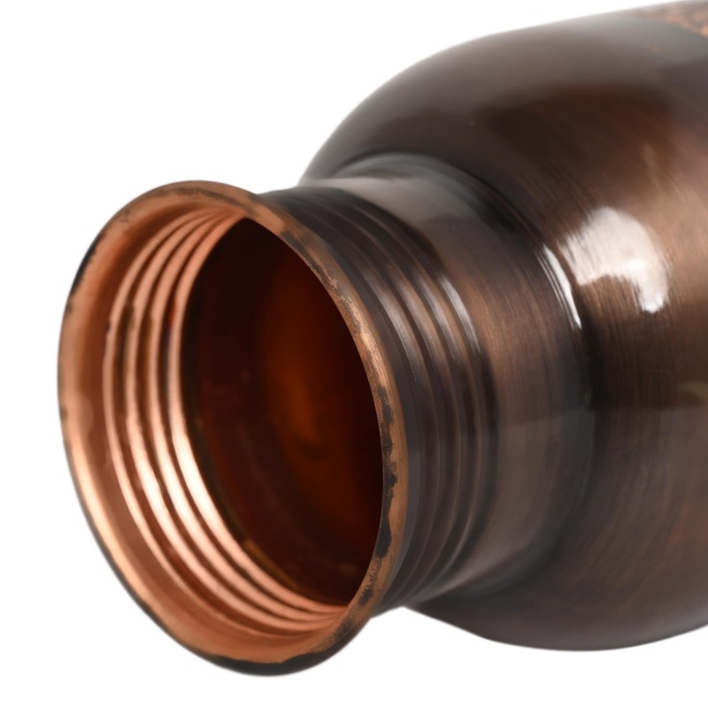 HealthGoodsIn - Botella de cobre puro forma delgada