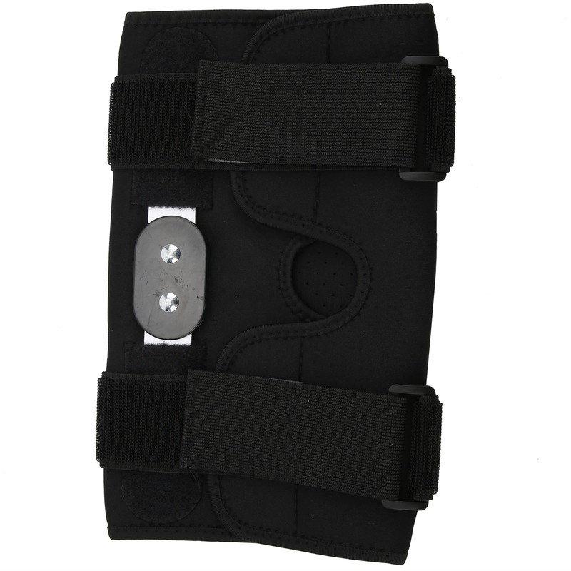 Hinged Knee Brace Support Adjustable Knee Joint Pads with Strap