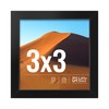 LaVie Home 3x3 Picture Frame for Wall Display, 3x3 Black