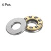 HARFINGTON 4pcs F4-10M Miniature Thrust Ball Bearings 4mm Bore 10mm