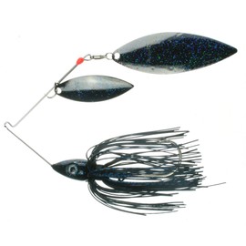 Nichols Lures DF24-1 Pulsator Depth Finder Metal Flake Spinnerbait, Black & Blue, 1oz, Black & Blue