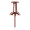 JAM PAPER Colorful Push Pins - Rose Gold Pushpins -