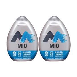 MiO Liquid Water Enhancer - makes 24 servings + Vitamins, 1.62 oz each, (Blueberry Lemonade, Pack of 2)