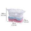 Wenko 3792765100 vacuum cube S storage bag, polyethylene, transparent