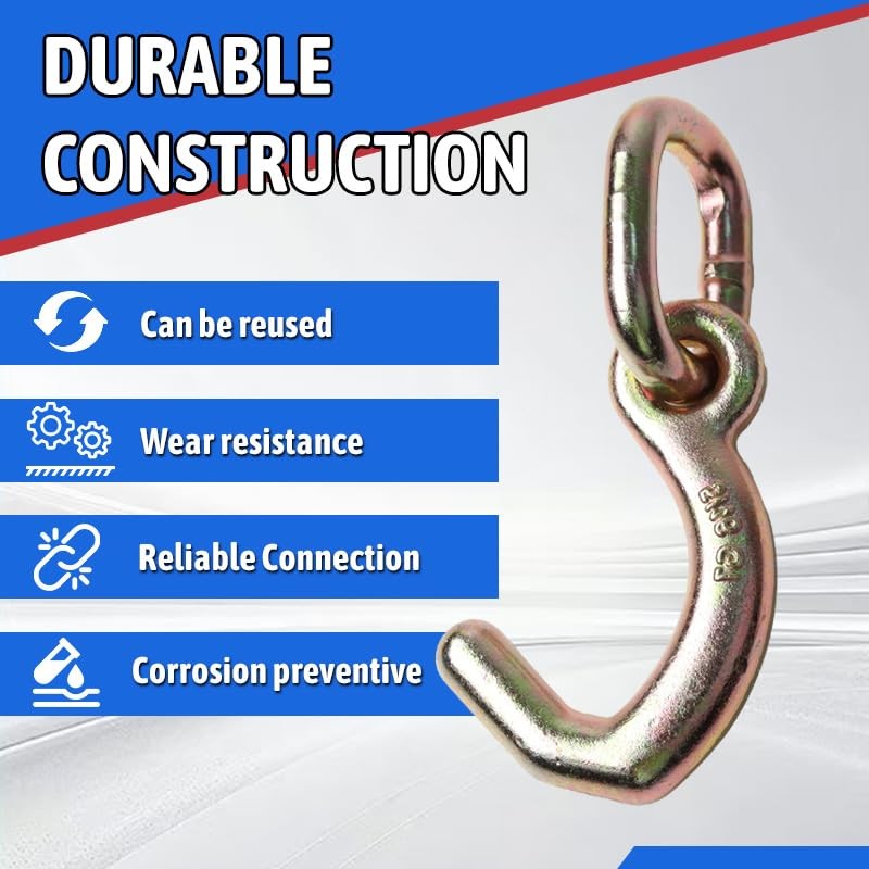 Iumcin Heavy Duty Forged 5/16 J Hook with high-Strength Carbon