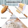 COREION Wooden Handle Bread Knife Set, Bow Shaped Dough Cutter