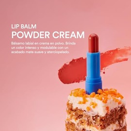 TOCOBO Powder Cream Lip Balm 033 Carrot Cake 19 g Bálsamo Labial Vegano con Acabado Mate Suave