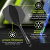 WINMAU Fusion Solid Black Medium Intergrated Dart Flight and Shaft