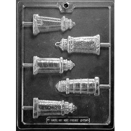 Grandmama's Goodies N060 Lighthouse Assortment Lollipop Chocolate Candy Soap Mold with Exclusive Molding Instructions … (1)