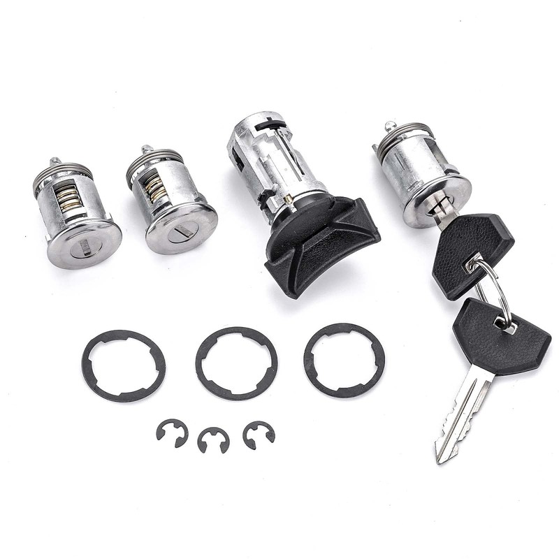 Ignition Switch Lock Cylinder with Door Lock & Keys Fit