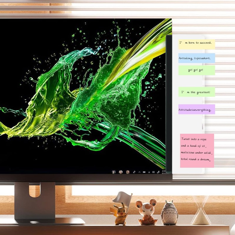Monitor Memo Board 2Pcs Office Desk Accessories Computer Monitor Sticky