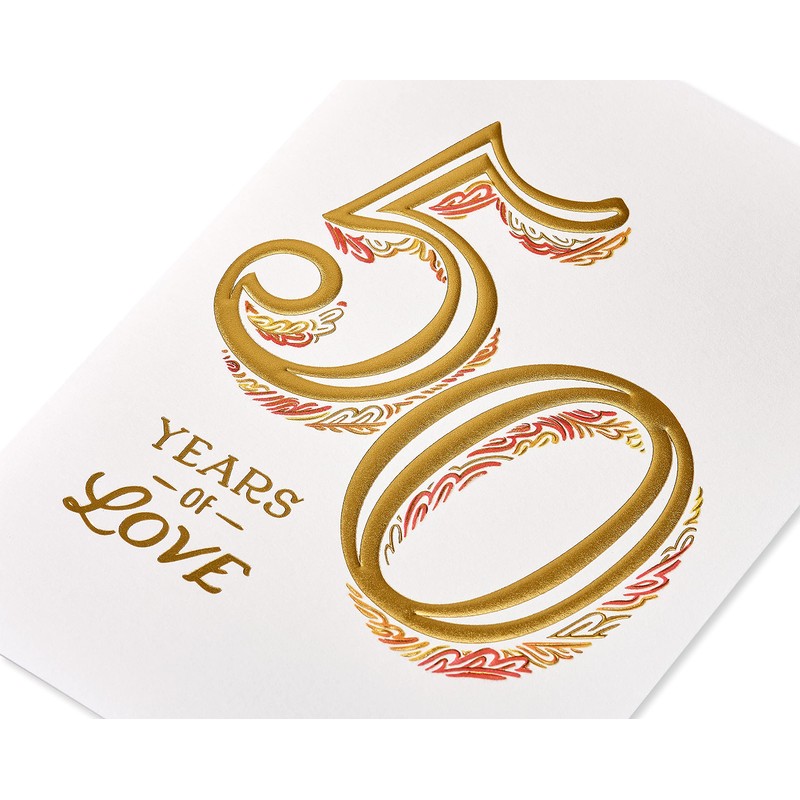 Papyrus 50th Anniversary Card for Couple (Wonderful Memories)