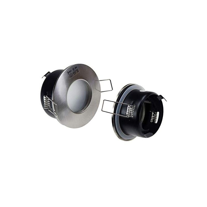 FRR-84 Recessed Spotlight, Round, Matt Chrome, for Wet Rooms, IP44,