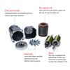 XUANIIIL AC Gear Motor Reducer, 110V 40W 15K Electric Single-Phase