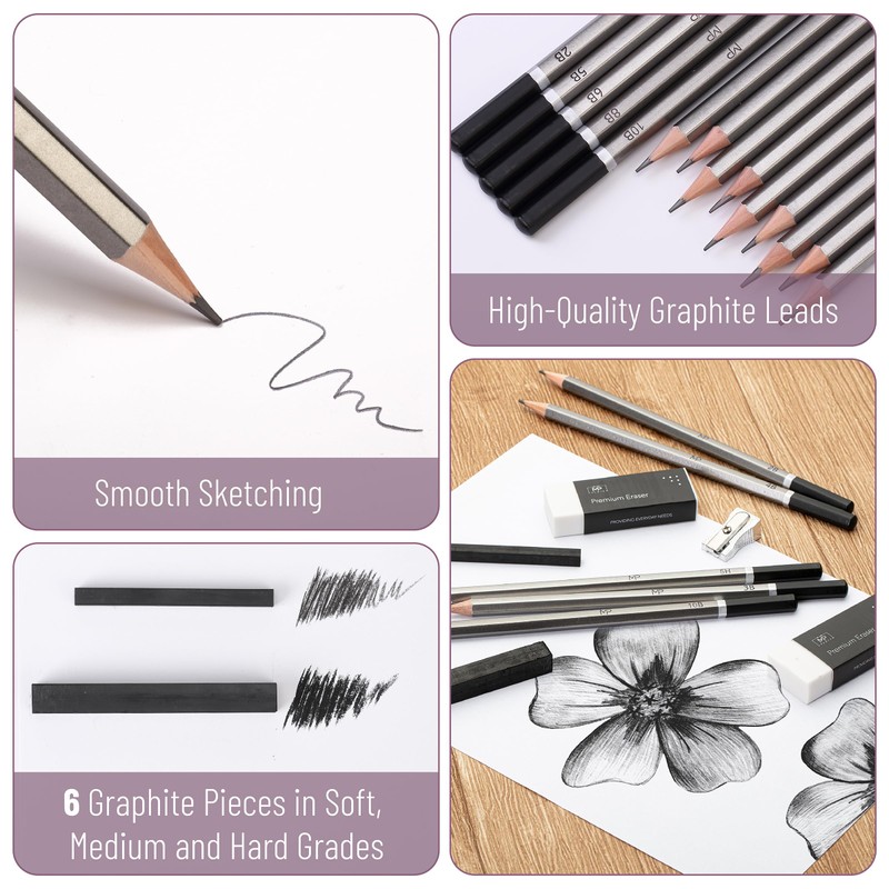 Mr. Pen- Sketching Pencils Set, 25 pcs, Art Set, Graphite