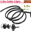 ETUKER 13-Pin Pre-Wired Towing Hitch Socket, Trailer Socket 13-Pin with
