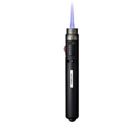 1300℃ Precision Mini Butane Torch - Dual Flame Refillable Windproof Lighter for Kitchen, Welding, BBQ & Crafts (Fuel Not Included, Zinc Alloy Body)