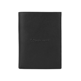 Sergio Tacchini Mens Genuine Leather Slim Wallet with Card Slot Black 116 Vertical Classic, black, Classic