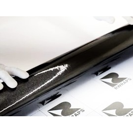 Rwraps Diamond Vinyl Car Wrap Film Sheet Roll with Air Release Technology - 5ft x 9ft, Black Glitter