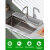 Kitchen Sink Splash Guard, 5°Slope Draining Mat for Kitchen Sink,