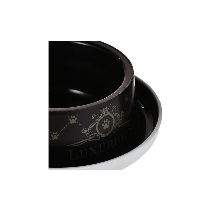 Moderna Plato anti-hormigas color negro