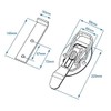 ProPlus 342108S Eccentric Lock 220 x 40 mm with Counter