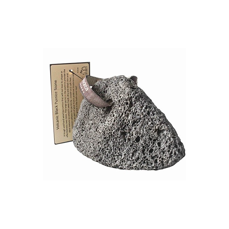 Hydrea London Natural Volcanic Pumice Stone Black - Callus Remover