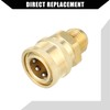 Hihaha Pressure Washer Coupler/Outer Washer Gun Adapter Universal for Car/Durable